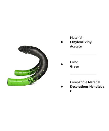 Liteskin Road Bike Handlebar Tape - Green Fade | Premium Grip Wraps with Bar End Plugs - Buy Online on GoSupps.com