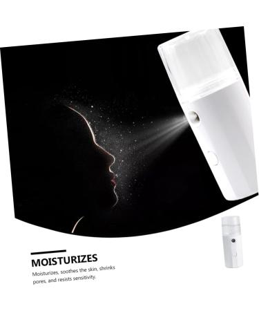 Baluue 1pc Hydrating Instrument Mist Sprayer Facial Mister Mini Face Steamer Face White Abs - Buy Online on GoSupps.com
