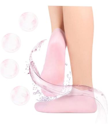 ABOOFAN 2 Sets Hydrating Sock Gloves Healing Gloves Gel Boat Socks Foot Care Socks Hand Moisturizing Gloves Socks for Dry Feet Silicone Heel Cover Beauty Hand Gloves Sebs Short Boots Soft - Buy Online on GoSupps.com