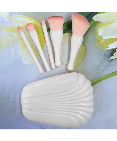 Convenient Beauty Tools Professional Makeup Brush With Mirror Box Mini(White) - Buy Online on GoSupps.com