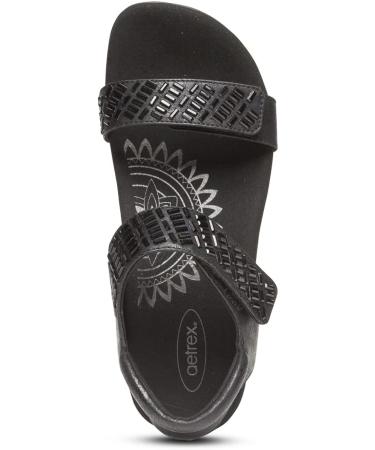 Aetrex Marcy Arch Support Sandal | Adjustable Quarter Strap - Buy Online on GoSupps.com