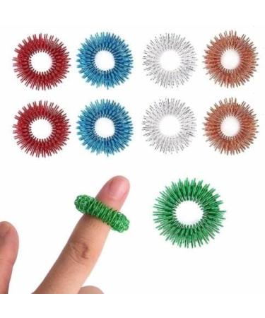 Buy HPS Sujok Therapy Star Magnets & Acupressure Rings Set | 30 Round Magnets + 5 Massage Rings - International Shipping - Buy Online on GoSupps.com