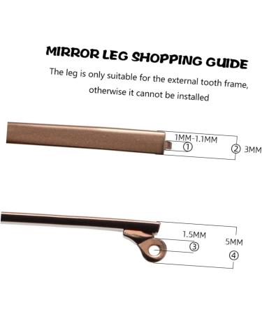 High-Quality BUIFULSIC Replacement Glasses Frame Arm - Universal Fit for Sunglasses | Durable Plastic 14x3cm - Buy Online on GoSupps.com