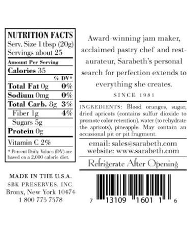 Sarabeth's Blood Orange Marmalade (18 oz, Pack of 3) - Buy Online on GoSupps.com