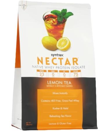 Syntrax Nutrition Nectar Whey Isolate Protein Powder - Lemon Tea Flavor 100% Pure - 2 lbs - International Shipping Available - Buy Online on GoSupps.com