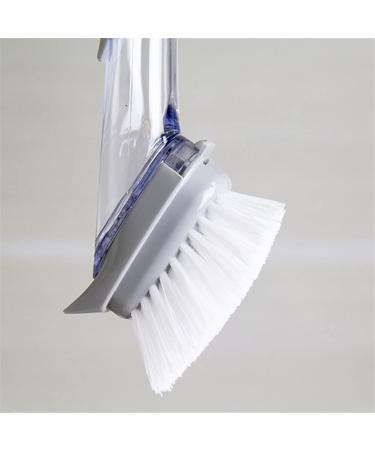 Camidy Dish Brush with Soap Dispenser Dish Cleaning Scrubber with Replaceable Sponge Handle for Household Usage Kitchen Sink Pot Pan Large Glass Cup - Buy Online on GoSupps.com