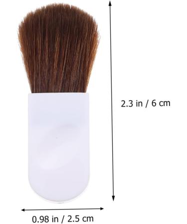 FRCOLOR Face Blusher Brush 1 Set blush brush blending cosmetic brush Cosmetic mini powder lady makeup face Cosmetic Accessories pvc bb cream brush bevel travel white Cosmetic Blusher Brush - Buy Online on GoSupps.com