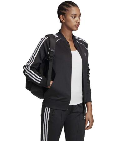 adidas Originals Women's Superstar Track Jacket in Black/White - Size Large - Buy Online on GoSupps.com
