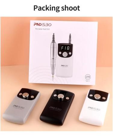 Global Fashion Cordless Rechargeable Electric Nail Drill | Portable Nail Drill with 30000 RPM Motor for Acrylic Gel and Polygel Nails | PND530- - Buy Online on GoSupps.com