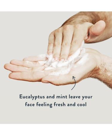 Men's Exfoliating Face Wash with Peppermint & Eucalyptus - Refreshing 5.1 fl oz for Clear Skin | Shop Internationally - Buy Online on GoSupps.com