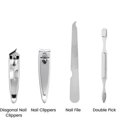 PSGS 7 Pcs Scissors Nail Clippers Set Dead Skin Pliers Nail Cutting Pliers Pedicure Knife Nail Groove Inflammation Nail Manicure Tool (Color : Black) - Buy Online on GoSupps.com