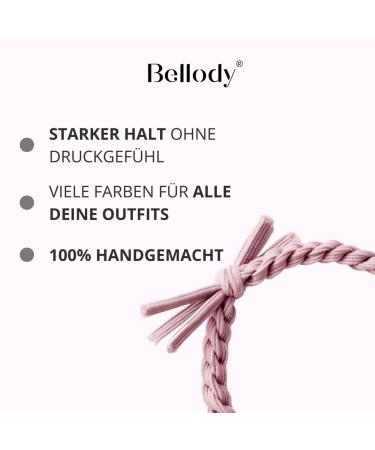 Bellody Original Hair Tie - Stylish Braided Hair Ties with Strong Hold (4-Pack - Urban Gray) | Women's Light Gray Hair Accessories - International Shipping Available - Buy Online on GoSupps.com