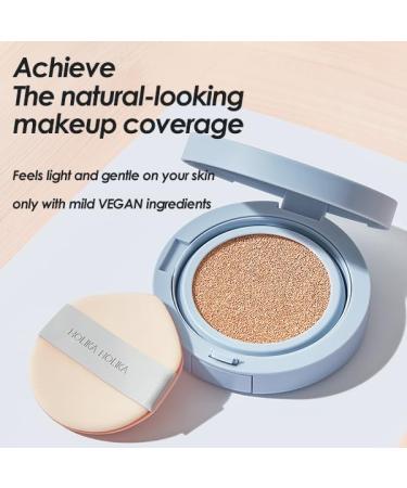 HOLIKA HOLIKA Reliefit CICA Stay Cushion Foundation 03 Honey Beige 14g  0.49oz / 1Set + 1 Refill/Vegan Cushion Foundation - Buy Online on GoSupps.com
