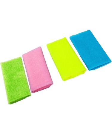Healeved Onsen Bath Towel Set - 4pcs Body Towels with Back Scrubber and Loofah | Bath Cloth for Massage | Frosted Bath Loofahs - Buy Online on GoSupps.com
