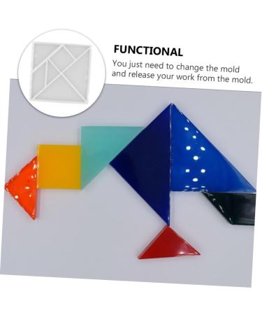 2 Pcs Tangram Mold Bracelets Jewelry Resin Jewelry Resin Silicone Moulds Chocolate Molds Silicone Ice Cube Moulds Puzzles Casting Mold Resin Molds Silica Gel Ice Cubes Accessories As Shownx2pcs 11.5X11.5CMx2pcs - Buy Online on GoSupps.com