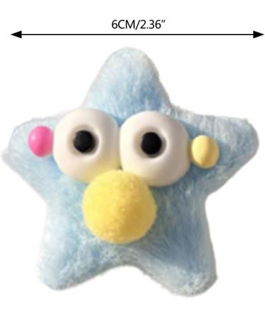 Cartoon Hair Clips Cute Adorable Hair Barrettes Lovely Hair Clips Star Hairpins Plush Barrettes Hair Accessories Women Yellow - Buy Online on GoSupps.com