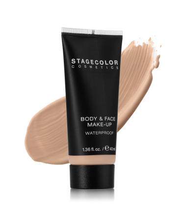 Stagecolor Cosmetics Dark Beige Body & Face Makeup 40ml - Waterproof Foundation Fluid SPF 8 | High Opacity Light Protection - Buy Online on GoSupps.com