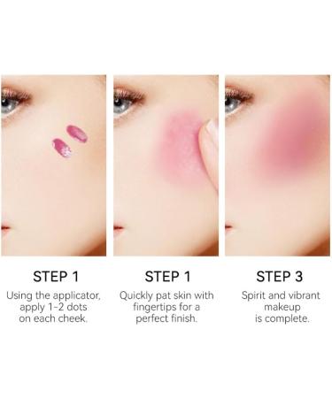 Liquid Blush Natural Matte Finish Moisturizing Cheek Tint Moisturizing Lightweight Blendable Soft Cream Blush Makeup (Bare powder) - Buy Online on GoSupps.com