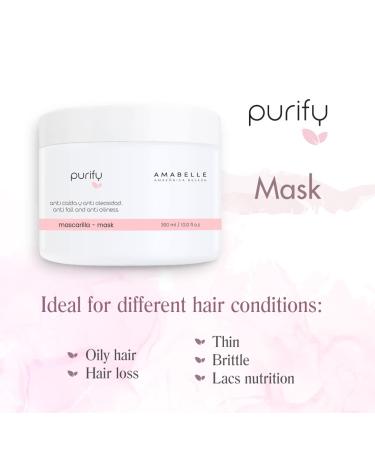 AMAZONICA BELEZA Purify Hair Mask Amabelle 300g/10.0 Fl Oz - Anti Hair Fall & Oiliness Treatment - Buy Online on GoSupps.com