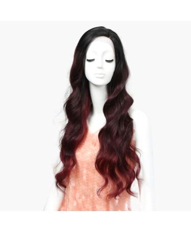 SHIYID Long Wavy Blonde Lace Front Wig - Red Synthetic Hair for African American Women | Shop Now - Buy Online on GoSupps.com