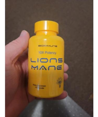 BioImmune Organic Lions Mane Supplement Capsules 120 Capsules w/Patent Litropane Immune System Booster Nootropic Brain Support Mushroom Supplement. 10X Extract Comparable to 18000mg - Buy Online on GoSupps.com