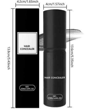 Teegxddy 1 Piece Hair Covering Cream Natural Root Cream 50 ml Scalp Concealer Hair Root Covering Filler Cream Water Resistant Long Lasting for Full Looking Hair Black - Buy Online on GoSupps.com