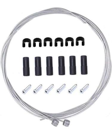 Fat-Cat Purple Bike Brake Cable Housing Kit Set for Road Mountain Bicycle - Includes Brake Cables, Housing, Ferrules, End Caps, C-Clips Buckle | Cycling Essentials - Buy Online on GoSupps.com