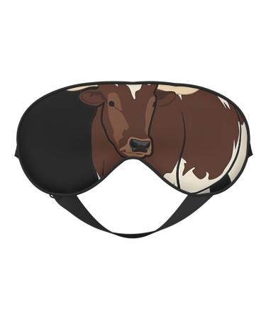 Animal Cow Soft Sleep Eye Mask Female Breathable Eye Patch Perfect for Travel and Relaxation