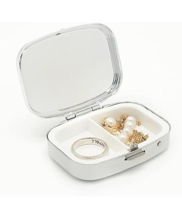 Portable Butterfly Pill Box - 3 & 2 Compartment Medicine Organizer | Travel-Friendly Vitamin Holder - 2pcs Jewelry Storage with Mirror - Buy Online on GoSupps.com