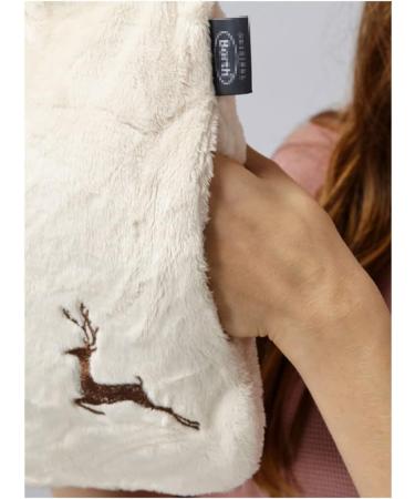 MAIES Small Hot Water Bottle with Soft Flannel Cover | 2L Hand Warmer for Hot/Cold Therapy | Perfect Christmas Gift - Buy Online on GoSupps.com