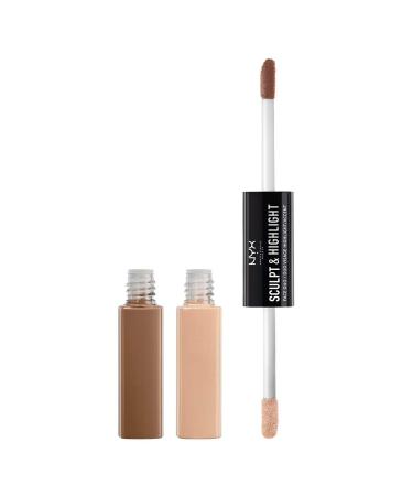NYX PROFESSIONAL MAKEUP Sculpt & Highlight Face Duo Taupe Ivory 0.17 Ounce (SHFD01) Taupe Ivory 1.01 Ounce (Pack of 1)