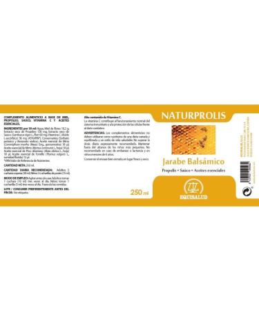  EQUISALUD Naturprolis Equisalud Balsamic Syrup 250 ml - Buy Online on GoSupps.com