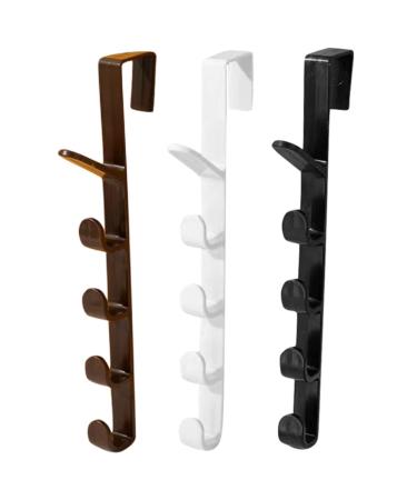 PRETYZOOM Door Hook Hanger 3pcs Plastic Hangers Multi-function Hat Hook Plastic Door Hanger Organizer Portable Wall Hook