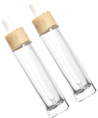 Milists 2 Empty 30ml Drip Bottles | Transparent Liquid & Lotion Dropper for Makeup Cosmetics Samples & Eye Fluid - Buy Online on GoSupps.com