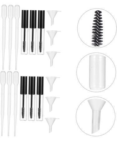POPETPOP 10 Sets Mascara Tube Plastic Bottles with Droppers Clear Mascara for Eyelashes Clear Plastic Vials 10X1.5cmx5pcs Assorted Colorx5pcs - Buy Online on GoSupps.com
