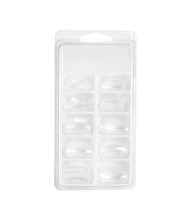 YIZISECCE Pack of 100 quick-build clear gel nail molds