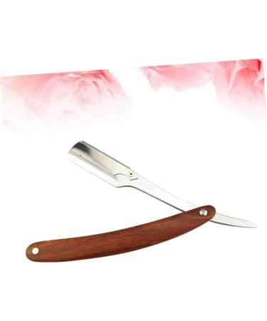 Minkissy 2-Pack Straight Edge Manual Razor - Stainless Steel Hairdresser Razor with Interchangeable Blades & Bamboo Handle - Buy Online on GoSupps.com