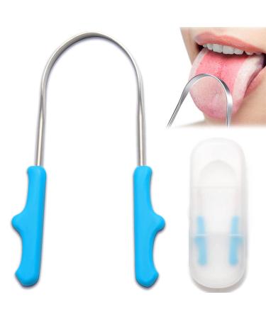 Tongue Scraper Stainless Steel Tongue Cleaner with Storage Box Fights Bad Breath for Oral Care