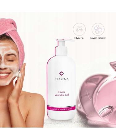 Clarena Caviar shower gel for body and hands 500 ml Caviar Wonder Gel caviar extract glycerin moisturizing gel daily skin care shower gel - Buy Online on GoSupps.com
