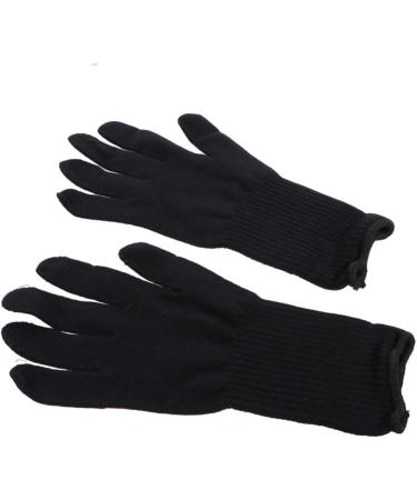 4 Pairs Hair Curling Iron Curling Glvoes Hair Curler Gloves Hair Straightener Curls 25X11cmx2pcs Blackx2pcs - Buy Online on GoSupps.com