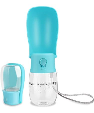 Portable Dog Water Bottle with Carbon Filter | Leak-Proof Travel Dispenser for Hiking and Walking | 10 oz Blue/Pink - Buy Online on GoSupps.com