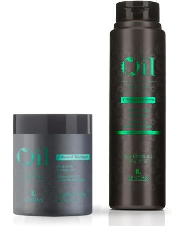Lendan Pack 2 - Oil Essences Ethernal Moringa Shampoo - 300 ml + Mask 500 ml - Pack 2