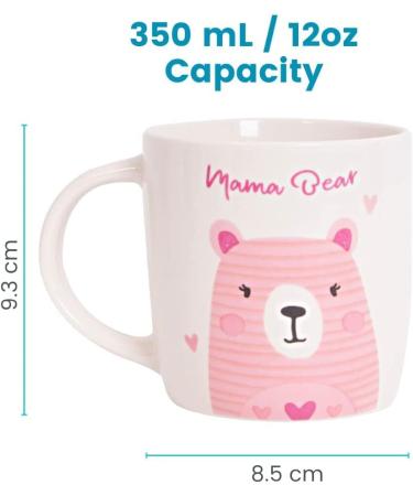 New Parent Set: Mummy and Daddy Mugs with Decision Coin - Gifts for New Moms and Dads - Christmas Gift for Parents - Mama and Papa Bear Design - Buy Online on GoSupps.com