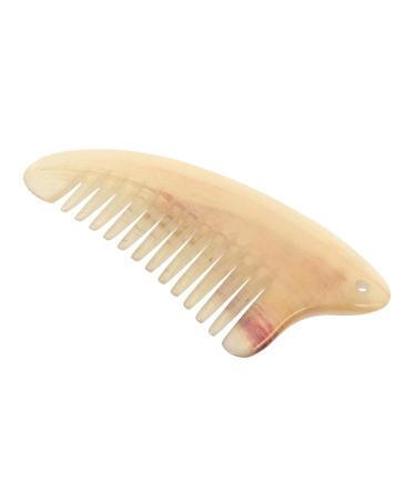 Magiclulu Yang Jiao-Meridian Kamm head massage comb hair comb with fine teeth circulating bleeding hair styling comb for massage massage comb for the scalp smooth horn comb tool croissant