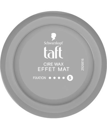 Schwarzkopf - Taft - Men's Hair Wax - Matte Effect 5 - Strong Hold - Protects against drying out - Long-lasting - 24-hour hold - Styling - 75 ml jar - Buy Online on GoSupps.com