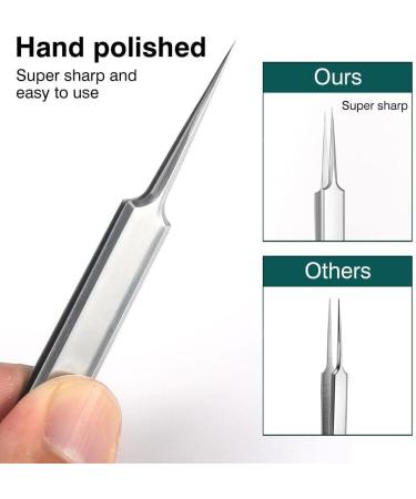 DMSUO No. 5 Blackhead Remover Tweezers Professional Stainless Clips for Beauty Salons High Precision Blackhead Closed Extractor - Buy Online on GoSupps.com