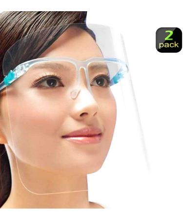 VWMYQ PCS Face Shield Protector Clear - 2 Sets/Pack | Protective Face Shield - Buy Online on GoSupps.com
