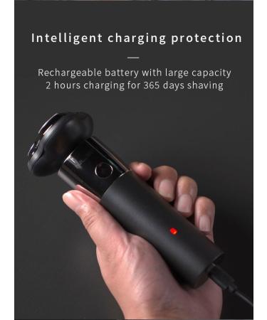 Men's Electric Razor - Waterproof Wet & Dry Rechargeable Cordless with Magnetic Heads 3D Rotary Shaver for Face Neck & Jaw Contours (Green - Buy Online on GoSupps.com
