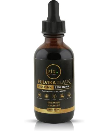 Trace Mineral Drops (200 Servings)(Flavorless) 74 Trace Minerals from Pure Humic & Pure Fulvic Acid Concentrated Plant-Based Supplement with Electrolytes Alkaline pH by Fulvika Black - Buy Online on GoSupps.com