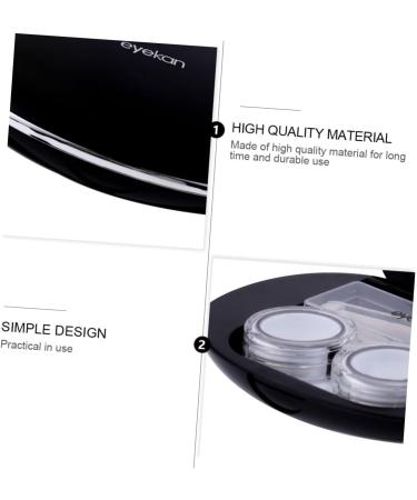 Buy Solustrie Contact Lens Box - White & Black Applicator Cases | UK Invisible Care | 10.2x7.8cm - International Shipping Available - Buy Online on GoSupps.com